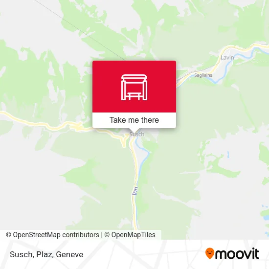 Susch, Plaz map