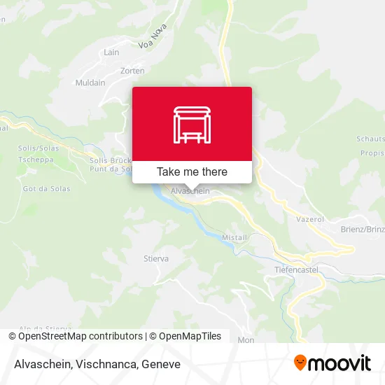 Alvaschein, Vischnanca map