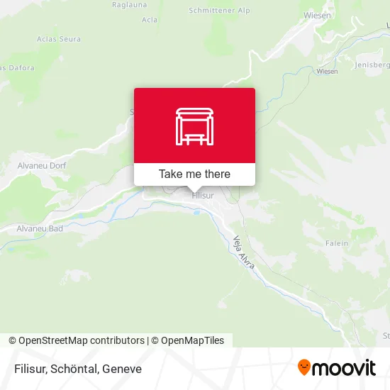 Filisur, Schöntal map