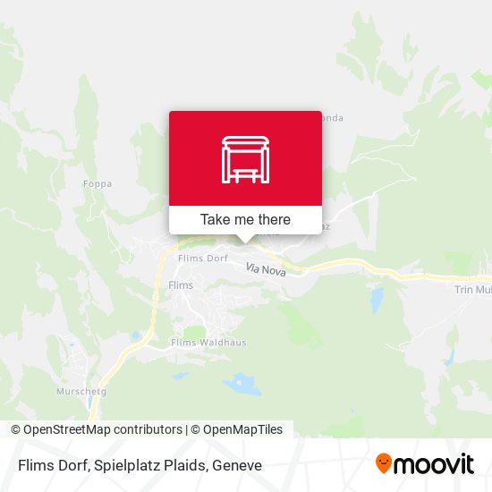 Flims Dorf, Spielplatz Plaids map