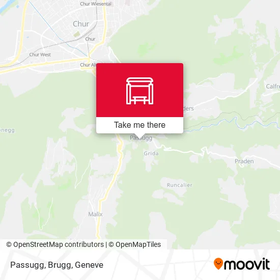 Passugg, Brugg map