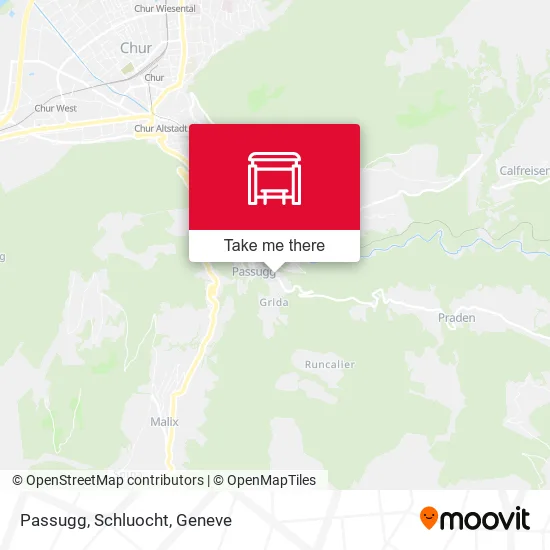 Passugg, Schluocht map