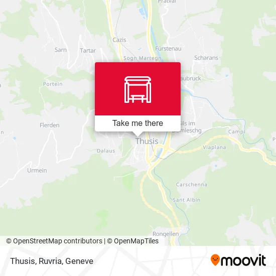Thusis, Ruvria map