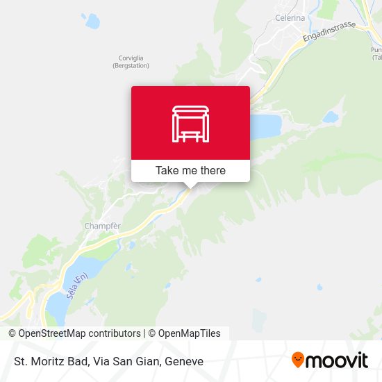 St. Moritz Bad, Via San Gian map