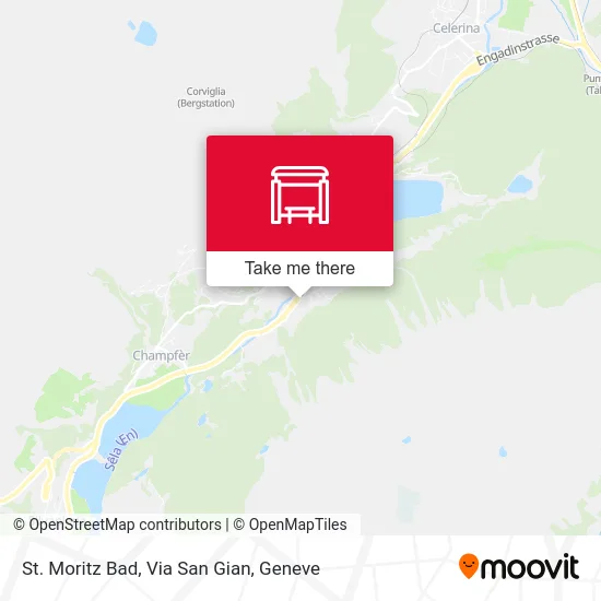 St. Moritz Bad, Via San Gian map