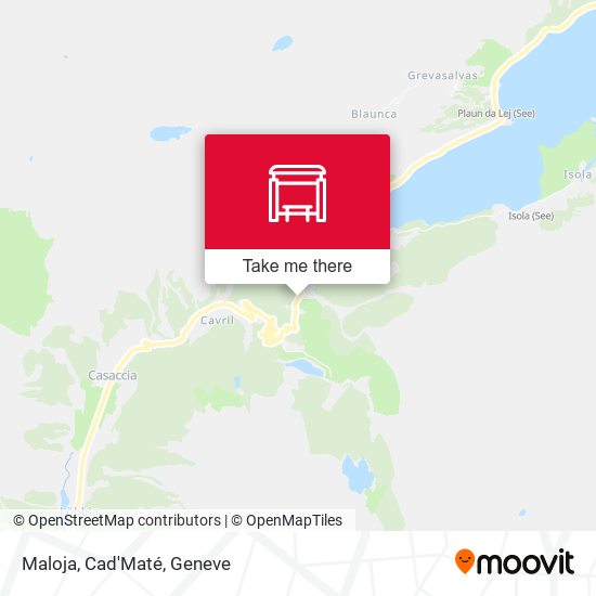Maloja, Cad'Maté map