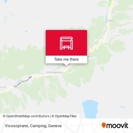 Vicosoprano, Camping map