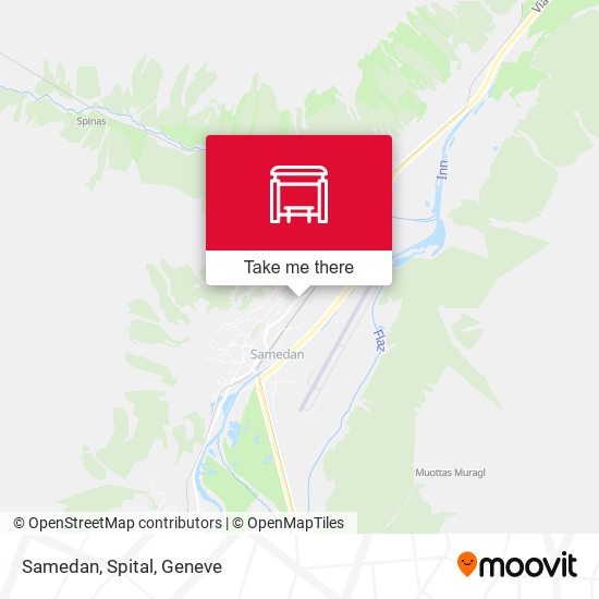 Samedan, Spital map