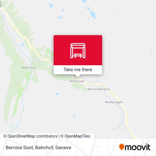 Bernina Suot, Bahnhof map