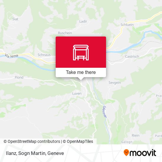 Ilanz, Sogn Martin map