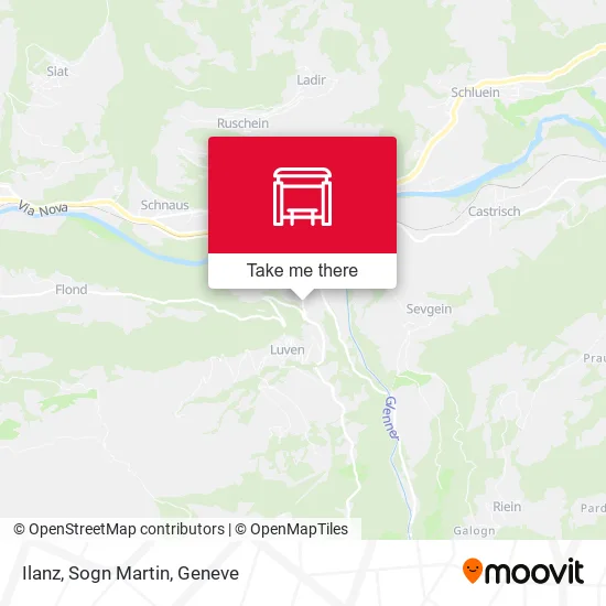 Ilanz, Sogn Martin map