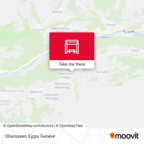 Obersaxen, Egga map