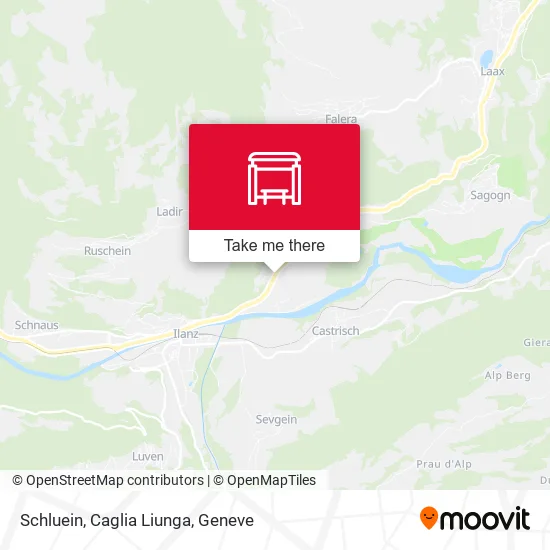 Schluein, Caglia Liunga map