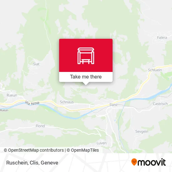 Ruschein, Clis map