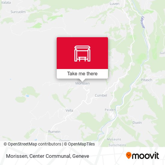 Morissen, Center Communal map