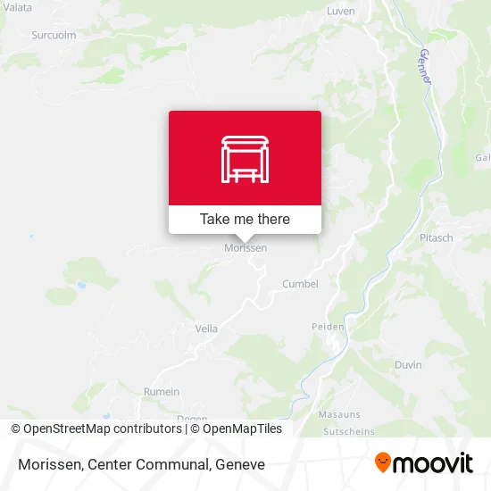 Morissen, Center Communal map