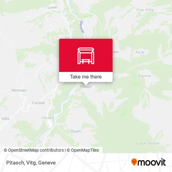 Pitasch, Vitg map