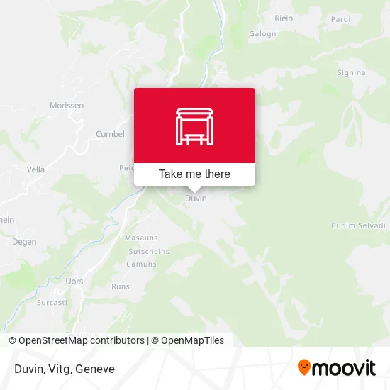 Duvin, Vitg map