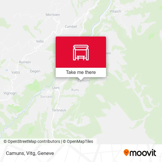 Camuns, Vitg map