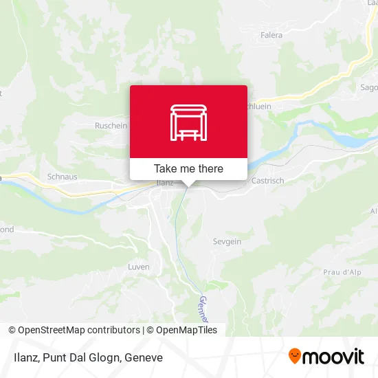 Ilanz, Punt Dal Glogn map