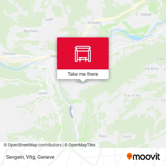 Sevgein, Vitg map