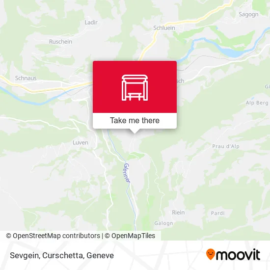Sevgein, Curschetta map