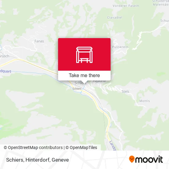 Schiers, Hinterdorf map
