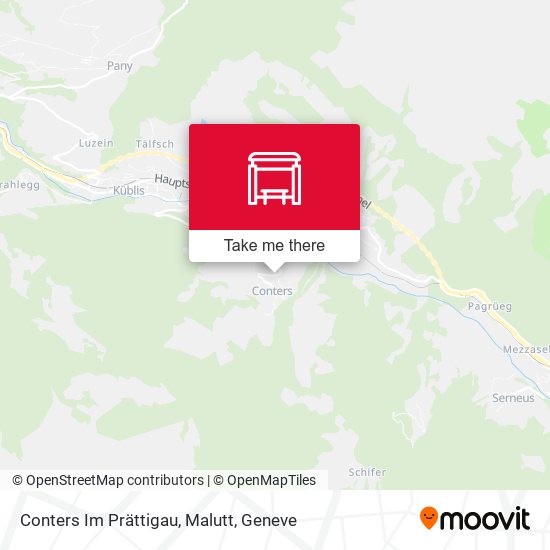 Conters Im Prättigau, Malutt map