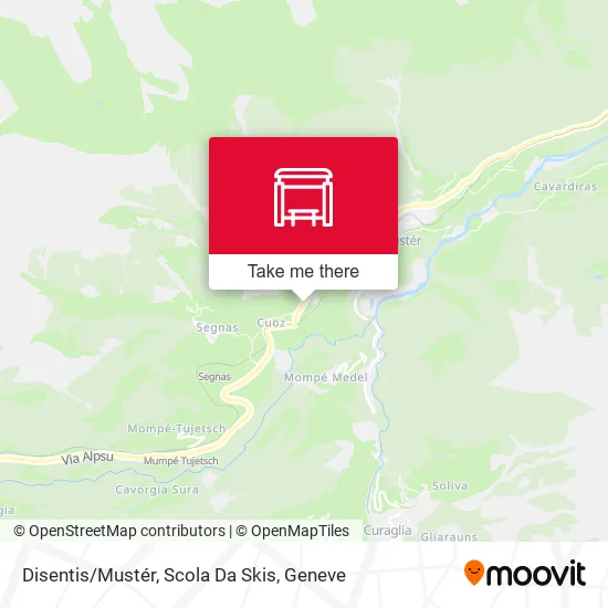 Disentis/Mustér, Scola Da Skis map