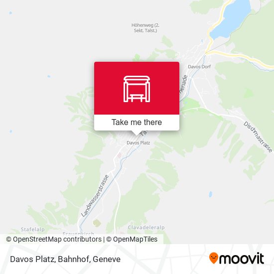 Davos Platz, Bahnhof map