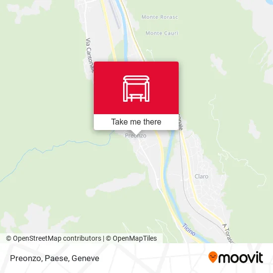 Preonzo, Paese map
