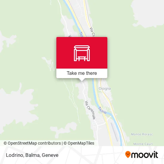 Lodrino, Balma map