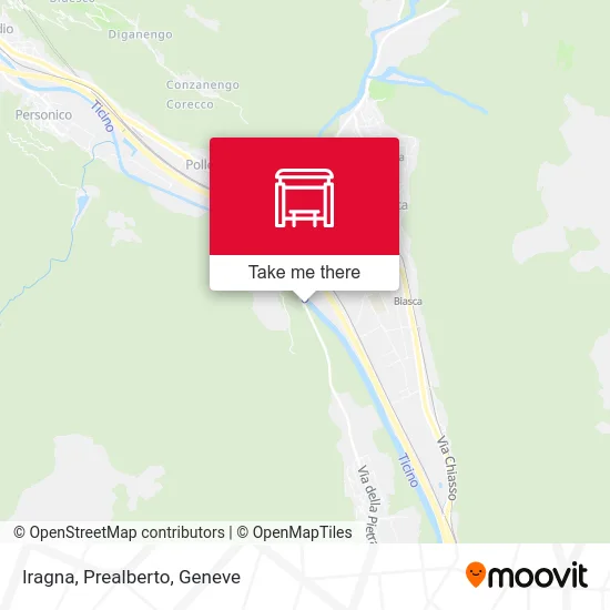 Iragna, Prealberto map