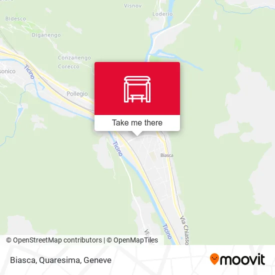 Biasca, Quaresima map