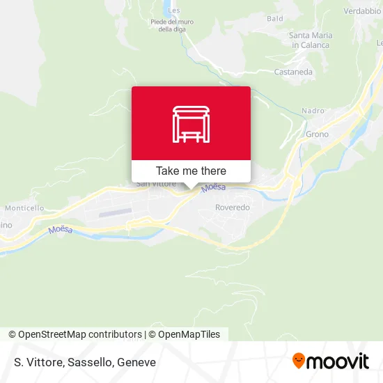 S. Vittore, Sassello map
