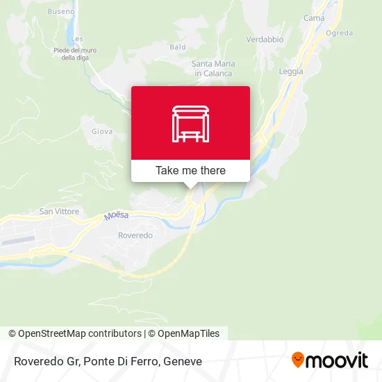 Roveredo Gr, Ponte Di Ferro map