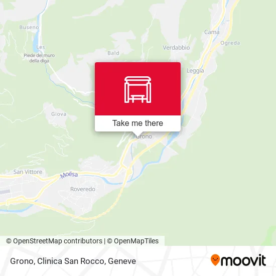 Grono, Clinica San Rocco map