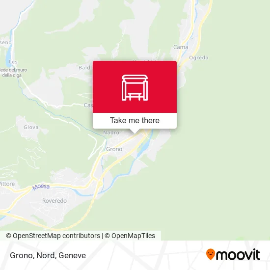 Grono, Nord map