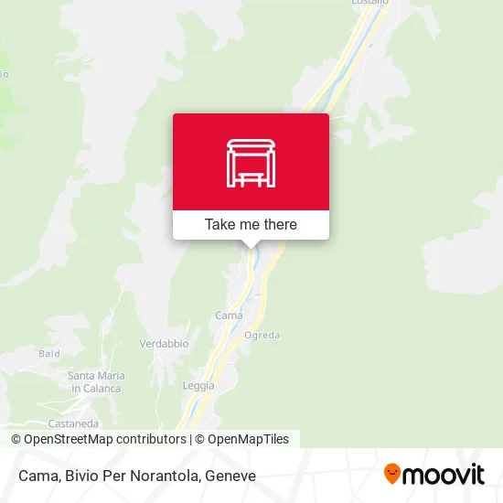 Cama, Bivio Per Norantola map