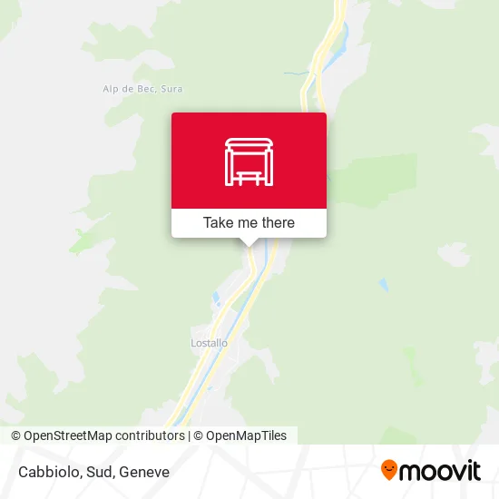 Cabbiolo, Sud map