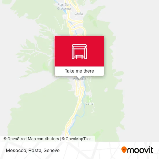 Mesocco, Posta map