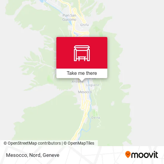 Mesocco, Nord map