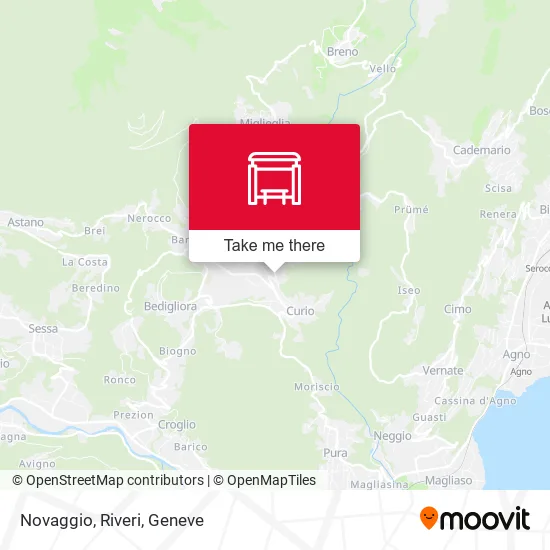 Novaggio, Riveri map