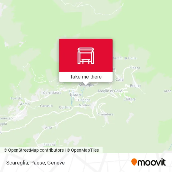 Scareglia, Paese map
