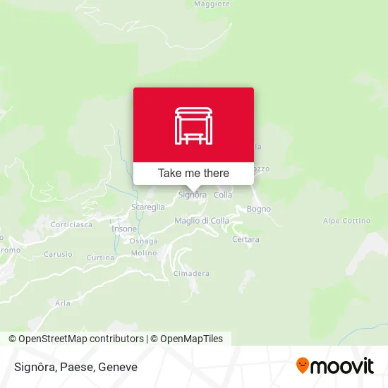 Signôra, Paese map