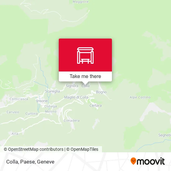 Colla, Paese map