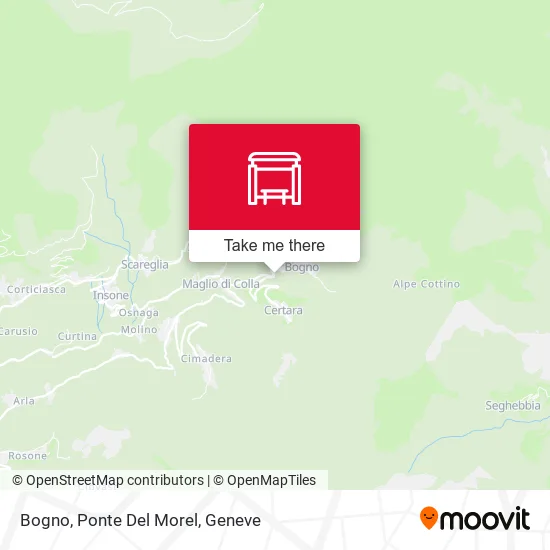 Bogno, Ponte Del Morel map