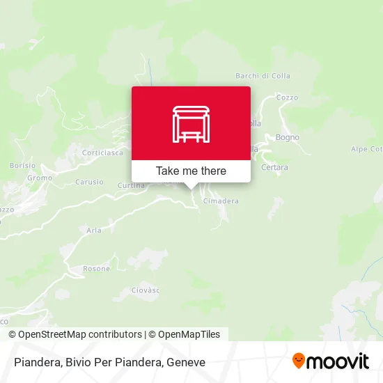 Piandera, Bivio Per Piandera plan
