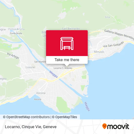 Locarno, Cinque Vie map