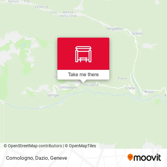 Comologno, Dazio map
